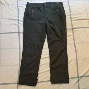 Kut from the Kloth Green Ankle Straight Leg Khaki's